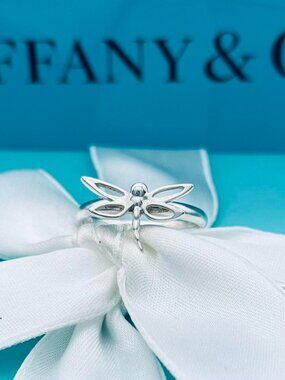 Size 7 Tiffany & Co Dragonfly Ring in Sterling Silver